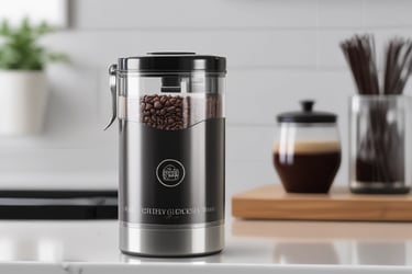 coffee canister with vacuum seal