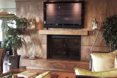 luster fireplace