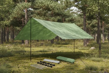 Joyfox Gazebo 5x3m barraca camping tenda portátil tela toldo verde claro Inclui dois postes de supor