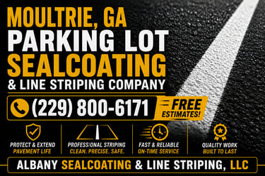 Moultrie, GA Parking Lot Sealcoating & Line Striping Company