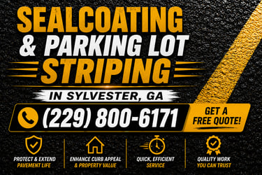 Sealcoating & Parking Lot Striping in Sylvester, GA - Free Estimate Paving Repair