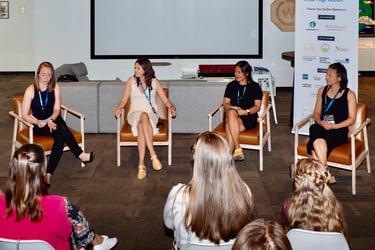 Tanessa Shears hosting a panel discussion at Vancouver Startup Week