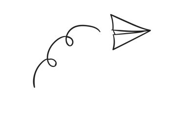 a black and white photo of a paper plane