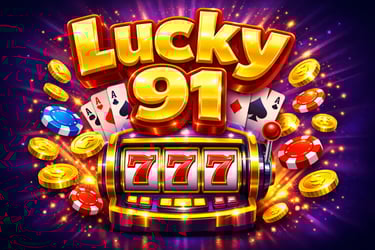 Lucky 91 homepage dashboard showing user interface and navigation menu