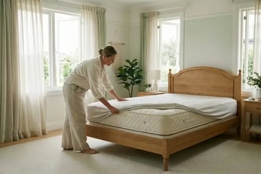 protector de colchón transpirable e impermeable para prevenir ácaros y humedad