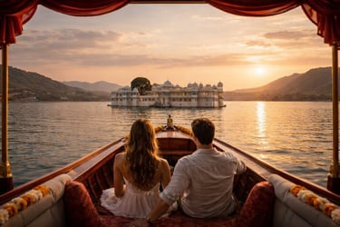 Boat ride Taj Lake Palace