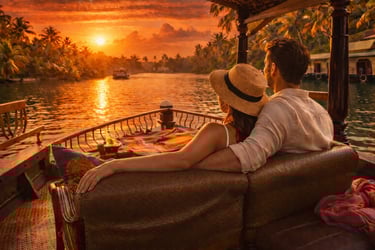 Kerala backwaters peaceful days