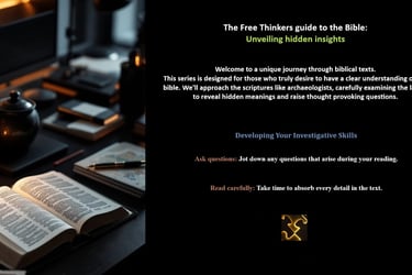The Free Thinkers guide to the Bible Part 3 - Summary