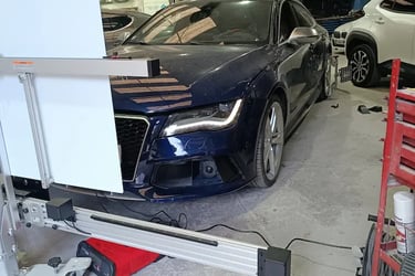 Calibrage Adas caméra lidar radar sur Audi RS7 à Nice madeleine