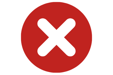 icono de tache negativo