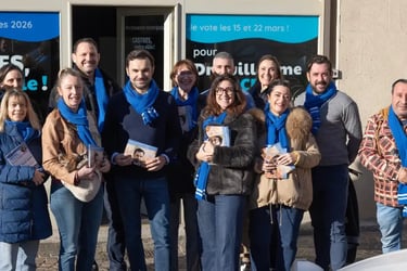 Élection municipale Castres ⏐ Guillaume ARCESE avec son équipe de campagne