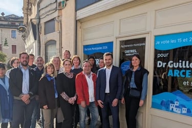 Municipale castres 2026 : Guillaume ARCESE inaugure sa permanence électorale