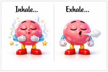 babykidslullaby printable emotional tools inhale-exhale-Little Kids Feeling