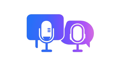 Interview content with microphones for podcasts conversations and video interviews