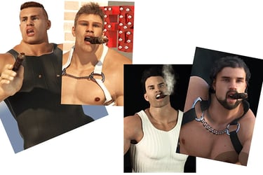 four men with cigars