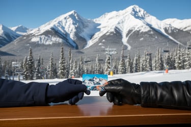 Calgary to Banff ski transfer with ski pass discount