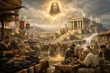 AI-generated graphic of the church of Laodicea