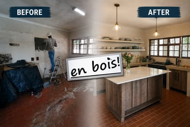 en bois!