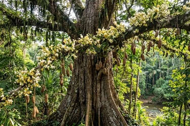 Corteza de huayra caspi empleada en infusiones naturales con propiedades energizantes