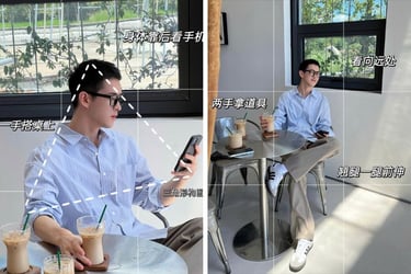 Cách tạo dáng nam tính cùng điện thoại trong không gian quán
