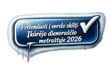 pretenduoti i verslo skilti ikurejo dienorascio metrastyje 2026