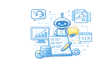 AI business solutions illustration