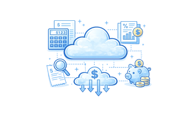 Cloud cost optimization illustration