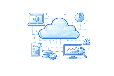Cloud management illustration