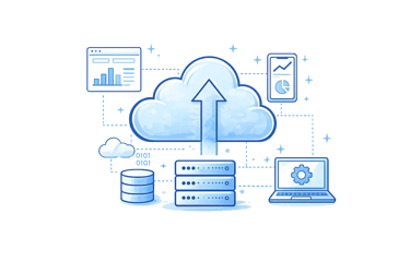 Cloud migration illustration