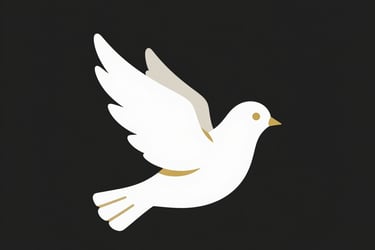 two white doves flying