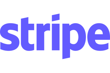 a blue and white stripeed logo with the word stripeer