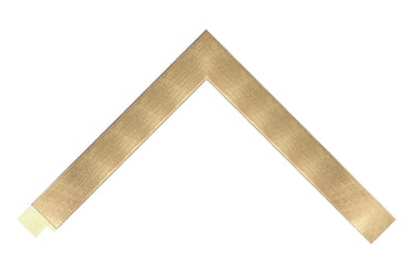 A cross-hatched brushed dark gold frame with matte black sides.