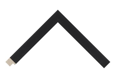 A simple narrow black frame with a slight wood grain.