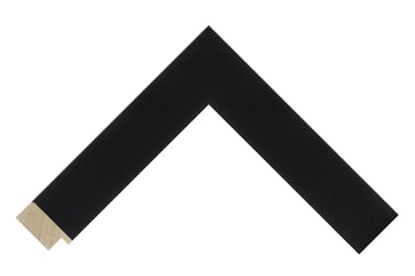 A thick chunky black frame with a slight wood grain.