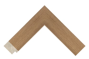 A chunky solid frame with natural looking oak veneer detail.