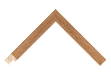 A simple narrow frame with a classic oak veneer finish.