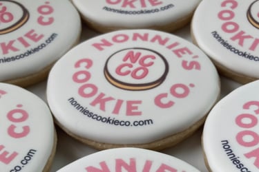 Logo cookies; printed cookies