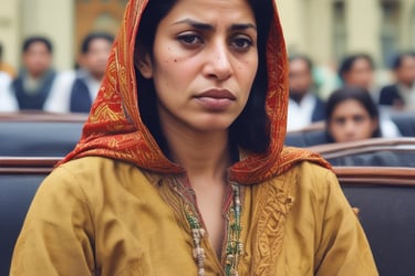 woman in the court for dissolution of marriagee