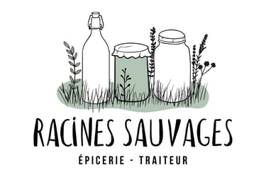 Identité Racines sauvage - épicerie traiteur -par Soleado studio