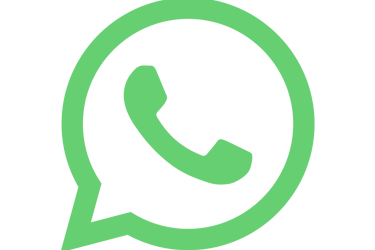 Green WhatsApp messenger icon with a phone handset inside a speech bubble.