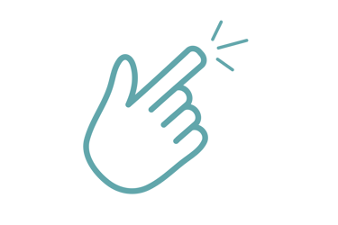 hand icon encouraging users to press play on video link