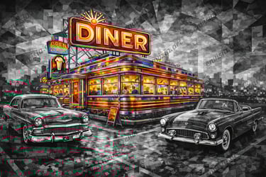 50's Abstract Diner Image