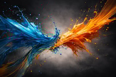 Paint Splash Abstract Image