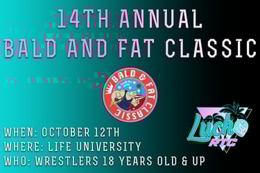 Bald and fat classic tournament card
