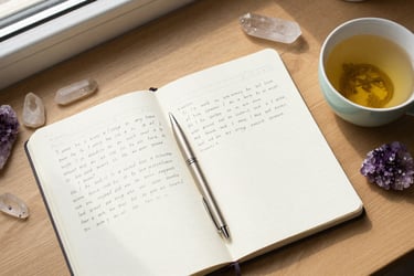 Energy protection toolkit with journal, crystals, and boundary-setting tools