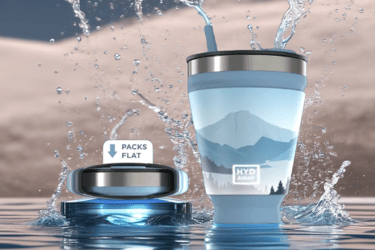 verre pliable stylé 