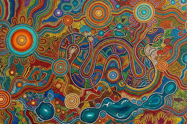 Aboriginal art and colours