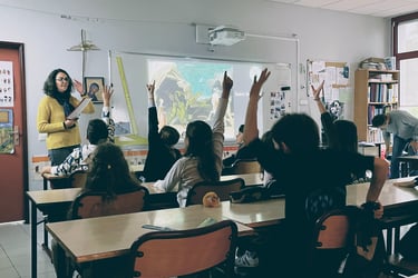 animation culturelle en classe scolaire école