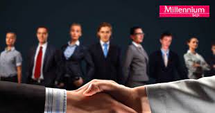 a business meeting with a handshake with a business man shaking hands