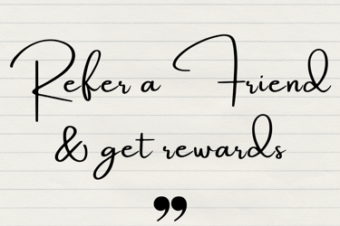 Post it not with script writing Refer a friend and get rewards from Thrive Life